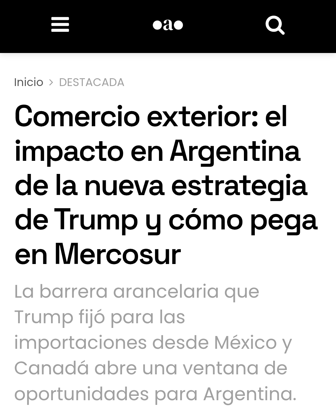 Comercio exterior: el impacto en Argentina de la nueva estrategia de Trump y cómo pega en Mercosur